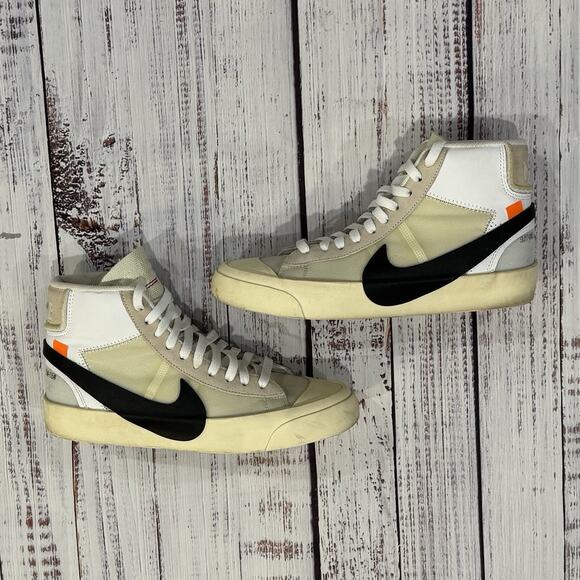 Nike Blazer Mid Off-White “The Ten” AA3832-100 Men 7.5 / Women 9 - Picture 1 of 13